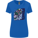 Sushi Dragon Womens Wider Cut T-Shirt Royal Blue