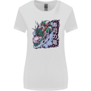 Sushi Dragon Womens Wider Cut T-Shirt White