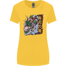 Sushi Dragon Womens Wider Cut T-Shirt Yellow