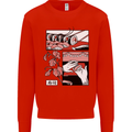 Sushi Kids Sweatshirt Jumper Bright Red