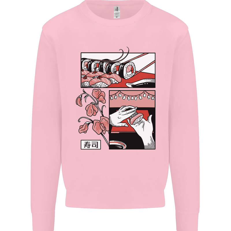 Sushi Kids Sweatshirt Jumper Light Pink