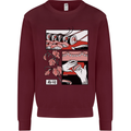 Sushi Kids Sweatshirt Jumper Maroon