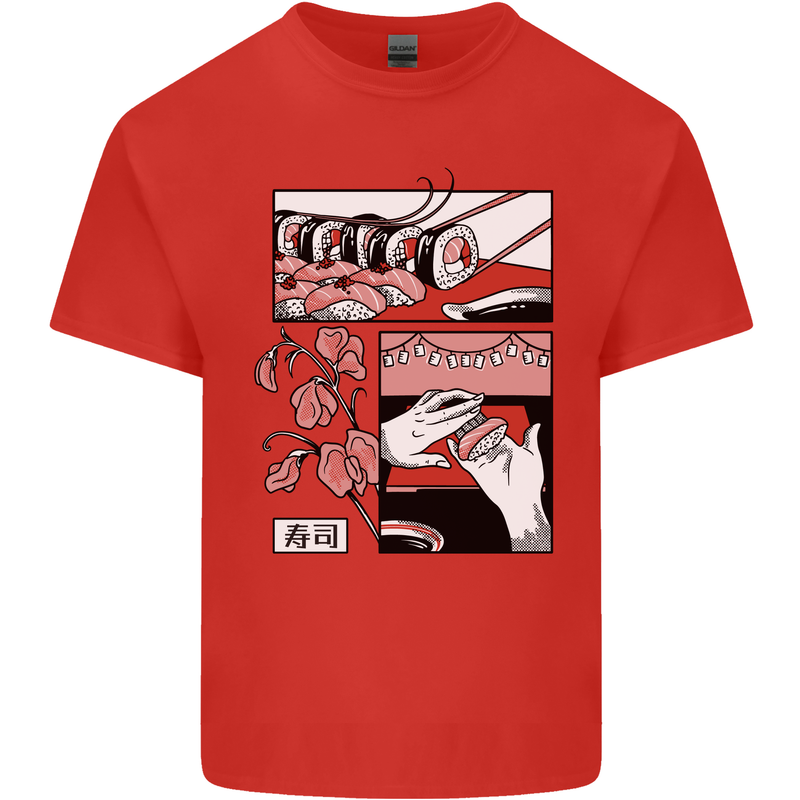 Sushi Kids T-Shirt Childrens Red