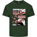 Sushi Mens Cotton T-Shirt Tee Top Forest Green