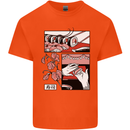 Sushi Mens Cotton T-Shirt Tee Top Orange
