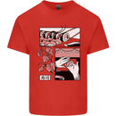 Sushi Mens Cotton T-Shirt Tee Top Red