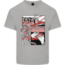 Sushi Mens Cotton T-Shirt Tee Top Sports Grey
