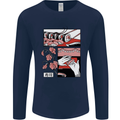 Sushi Mens Long Sleeve T-Shirt Navy Blue