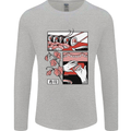 Sushi Mens Long Sleeve T-Shirt Sports Grey