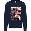 Sushi Mens Sweatshirt Jumper Navy Blue