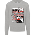 Sushi Mens Sweatshirt Jumper Sports Grey