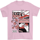 Sushi Mens T-Shirt 100% Cotton Light Pink