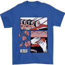 Sushi Mens T-Shirt 100% Cotton Royal Blue