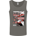 Sushi Mens Vest Tank Top Charcoal