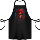 Swashbuckling Pirate Skull Cotton Apron 100% Organic Black