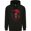 Swashbuckling Pirate Skull Mens 80% Cotton Hoodie Black