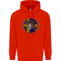 Sweden Bodybuilding Flag Gym Training Swedish Childrens Kids Hoodie Bright Red