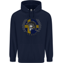 Sweden Bodybuilding Flag Gym Training Swedish Childrens Kids Hoodie Navy Blue