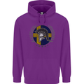 Sweden Bodybuilding Flag Gym Training Swedish Childrens Kids Hoodie Purple
