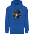 Sweden Bodybuilding Flag Gym Training Swedish Childrens Kids Hoodie Royal Blue