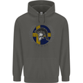 Sweden Bodybuilding Flag Gym Training Swedish Childrens Kids Hoodie Storm Grey