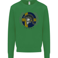 Sweden Bodybuilding Flag Gym Training Swedish Kids Sweatshirt Jumper Irish Green