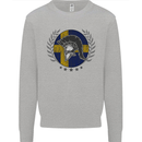 Sweden Bodybuilding Flag Gym Training Swedish Kids Sweatshirt Jumper Sports Grey