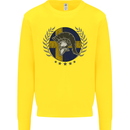 Sweden Bodybuilding Flag Gym Training Swedish Kids Sweatshirt Jumper Yellow