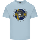 Sweden Bodybuilding Flag Gym Training Swedish Kids T-Shirt Childrens Light Blue