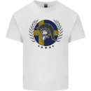 Sweden Bodybuilding Flag Gym Training Swedish Kids T-Shirt Childrens White