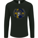 Sweden Bodybuilding Flag Gym Training Swedish Mens Long Sleeve T-Shirt Black