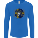 Sweden Bodybuilding Flag Gym Training Swedish Mens Long Sleeve T-Shirt Royal Blue