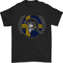 Sweden Bodybuilding Flag Gym Training Swedish Mens T-Shirt 100% Cotton Black