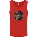 Sweden Bodybuilding Flag Gym Training Swedish Mens Vest Tank Top Red