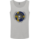 Sweden Bodybuilding Flag Gym Training Swedish Mens Vest Tank Top Sports Grey