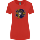 Sweden Bodybuilding Flag Gym Training Swedish Womens Wider Cut T-Shirt Red