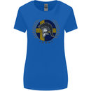 Sweden Bodybuilding Flag Gym Training Swedish Womens Wider Cut T-Shirt Royal Blue