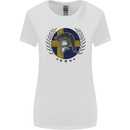 Sweden Bodybuilding Flag Gym Training Swedish Womens Wider Cut T-Shirt White