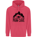 Swimming Pain Cave Swimmer Swim Childrens Kids Hoodie Heliconia