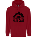 Swimming Pain Cave Swimmer Swim Childrens Kids Hoodie Red
