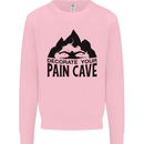 Swimming Pain Cave Swimmer Swim Kids Sweatshirt Jumper Light Pink