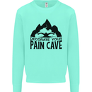 Swimming Pain Cave Swimmer Swim Kids Sweatshirt Jumper Peppermint