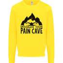 Swimming Pain Cave Swimmer Swim Kids Sweatshirt Jumper Yellow