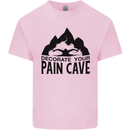 Swimming Pain Cave Swimmer Swim Kids T-Shirt Childrens Light Pink