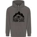 Swimming Pain Cave Swimmer Swim Mens 80% Cotton Hoodie Charcoal
