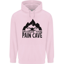 Swimming Pain Cave Swimmer Swim Mens 80% Cotton Hoodie Light Pink