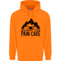 Swimming Pain Cave Swimmer Swim Mens 80% Cotton Hoodie Orange