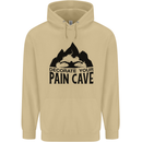 Swimming Pain Cave Swimmer Swim Mens 80% Cotton Hoodie Sand