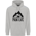 Swimming Pain Cave Swimmer Swim Mens 80% Cotton Hoodie Sports Grey