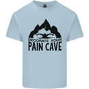 Swimming Pain Cave Swimmer Swim Mens Cotton T-Shirt Tee Top Light Blue